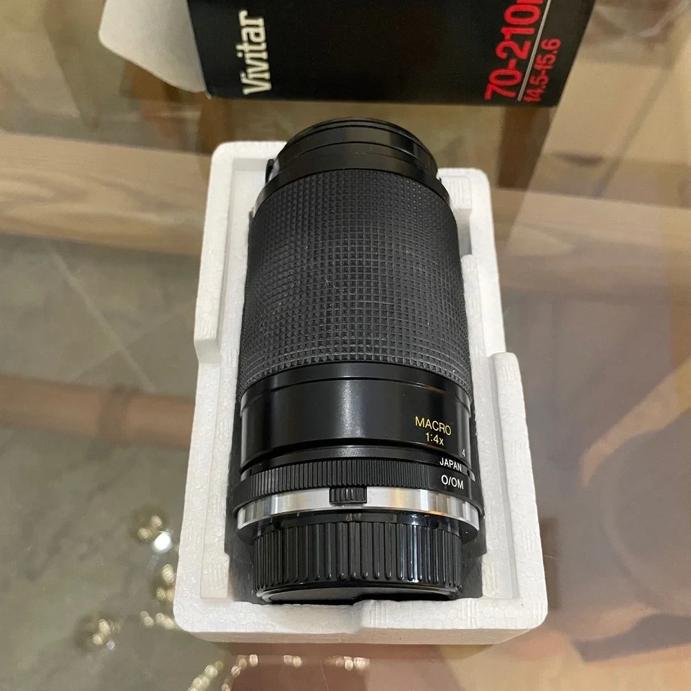 Vivitar 70-210mm f4.5-5.6 Macro Zoom Lens for Olympus O/OM Mount with Box 217180